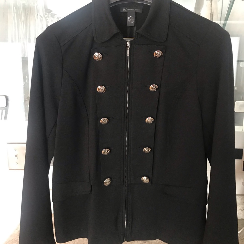 INC Jacket/Blazer Military Style